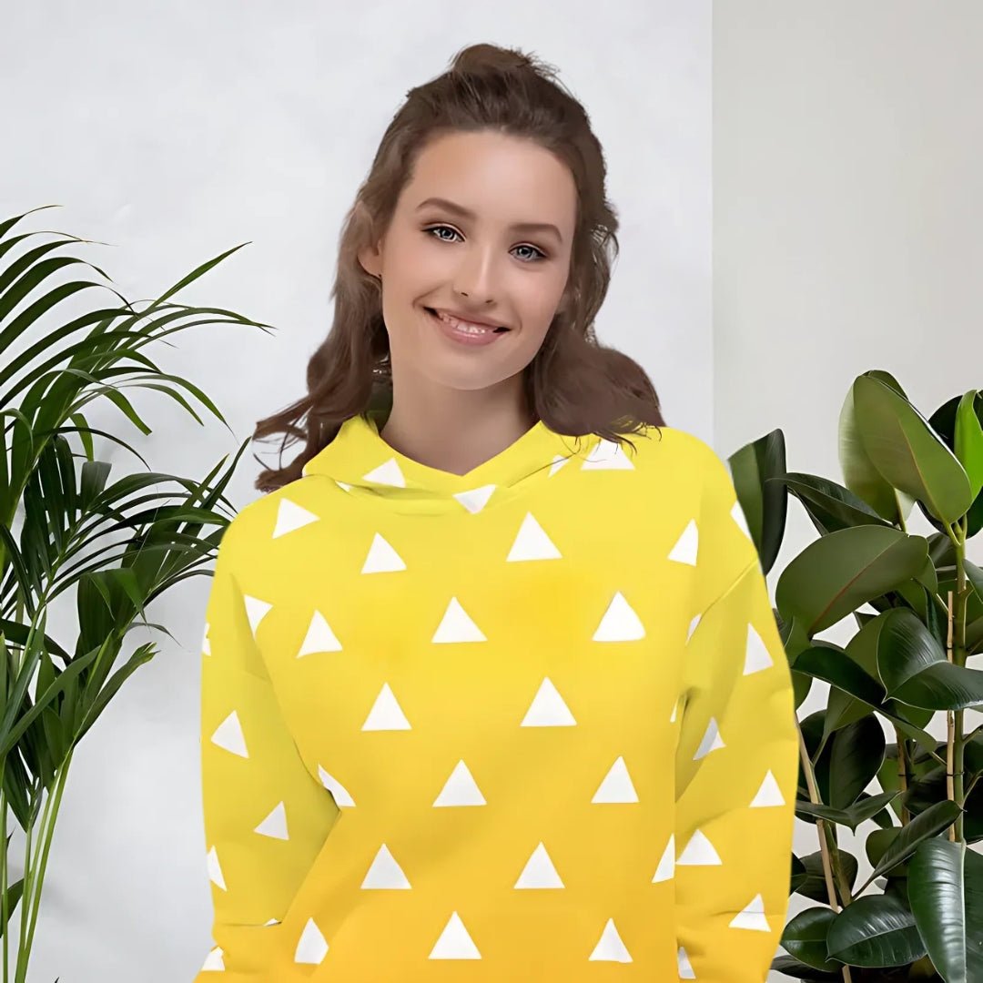 MAOKEI - Demon Slayer Zenitsu Uniform Cosplay Hoodie - Hoodie - 3