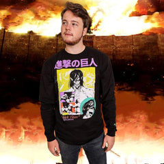 MAOKEI - AOT Eren Jaeger Black Attack SweatShirt -