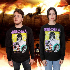 MAOKEI - AOT Eren Jaeger Black Attack SweatShirt -