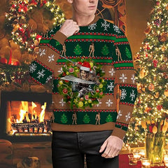 MAOKEI - AOT Eren Yaeger Rage Epic Christmas Sweater -