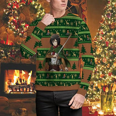 MAOKEI - AOT Mikasa Epic Christmas Sweater -