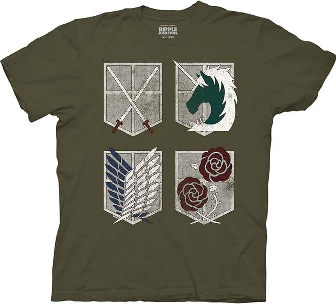 MAOKEI - Attack on Titan All Regiment Epic Official Shirt - B00U0HNYCY