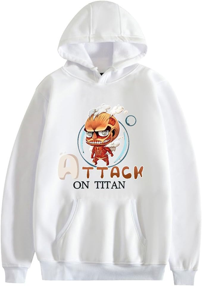 MAOKEI - Attack on Titan Chibi Colossal Titan Hoodie - B0CKF1RH14