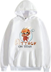 MAOKEI - Attack on Titan Chibi Colossal Titan Hoodie - B0CKF1RH14