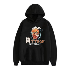 MAOKEI - Attack on Titan Chibi Colossal Titan Hoodie - B0CKF1RH14