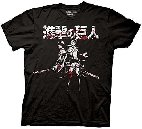 MAOKEI - Attack on Titan Levi Ackerman X Eren Yeager Shirt - B00SHR9G0I-2