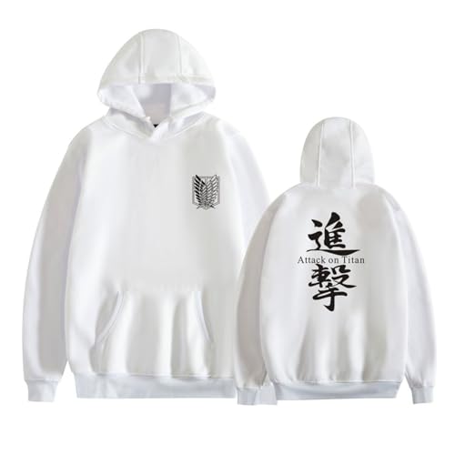 MAOKEI - Attack on Titan Official Kanji Hoodie - B0CKF2GNGQ