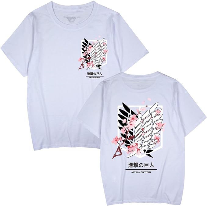 MAOKEI - Attack on Titan SAkura Official Anime Emblem Shirt -