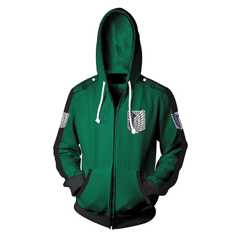 MAOKEI - Attack on Titan Simple 3D Hoodie - 1005003432582326-A-S