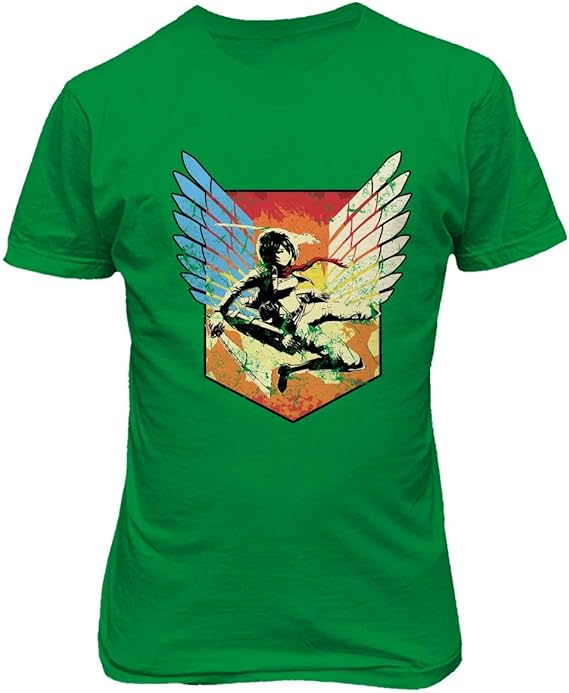 MAOKEI - Attack Titan FanArt Mikasa Highlight Shirt - B07G8DMDF5