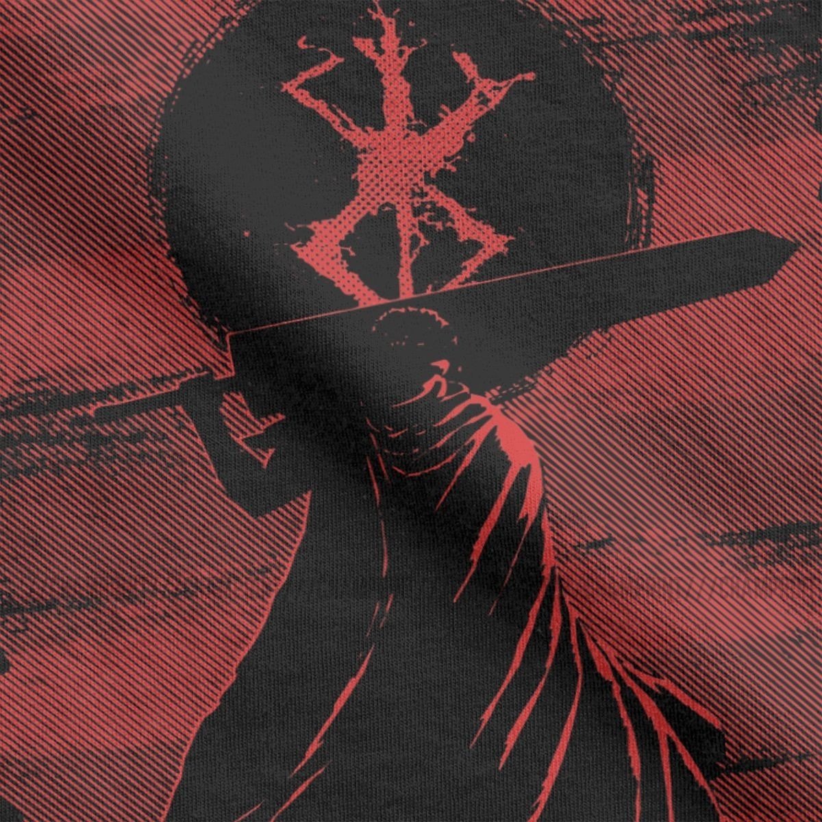 MAOKEI - Black Swordsman Berserk T-Shirt - 4000636362712-Black-S