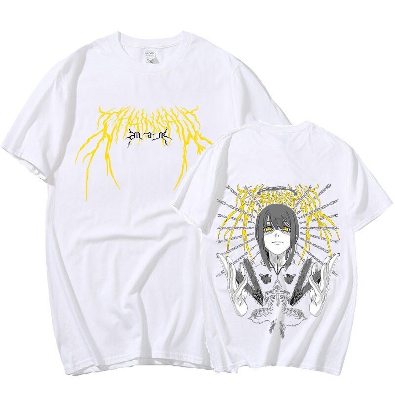 MAOKEI - Chainsaw Man Makima Spider T-Shirt - 1005004634559341-Black-XS