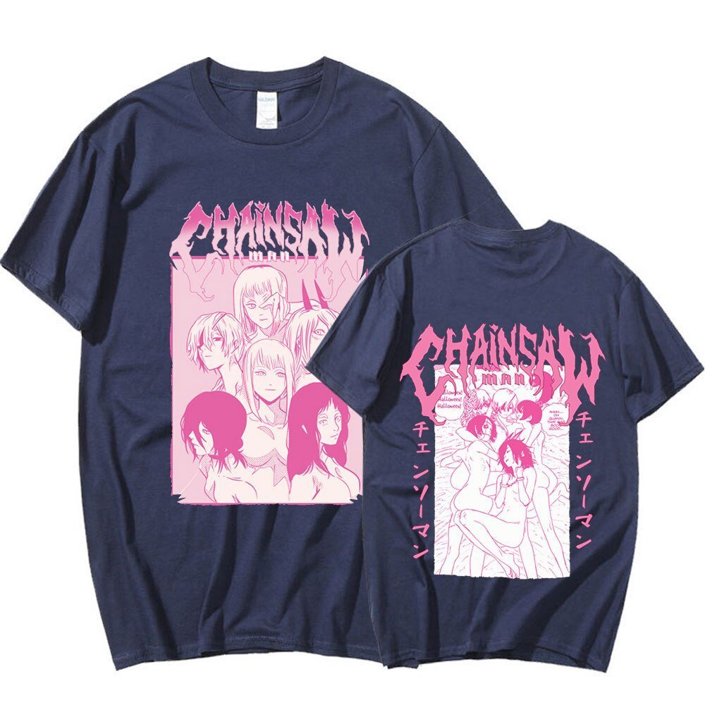 MAOKEI - Chainsaw Man Sexy T-Shirt - 1005005124660214-Black-XS