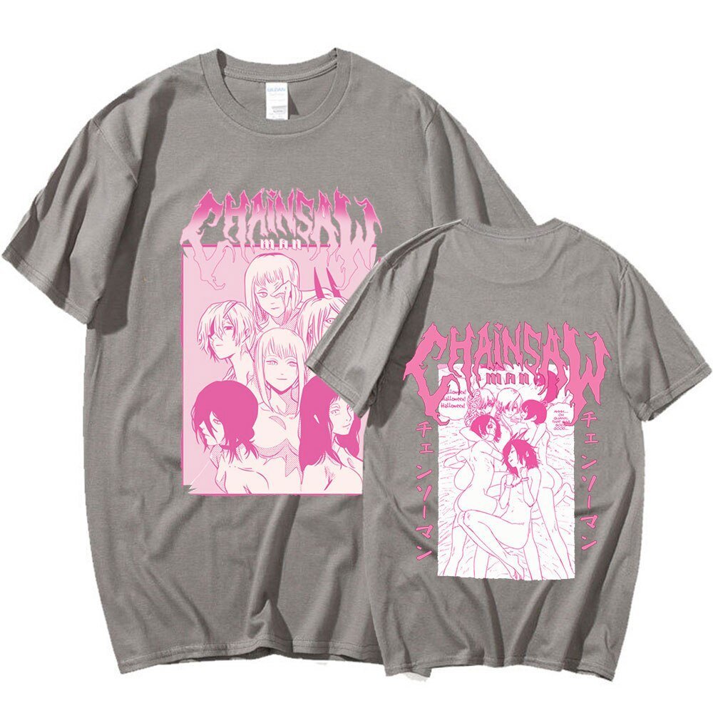MAOKEI - Chainsaw Man Sexy T-Shirt - 1005005124660214-Black-XS