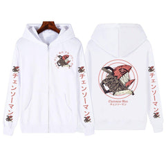 MAOKEI - Chainsaw Man Standard Style Hoodie - 1005004689002319-Black-XS