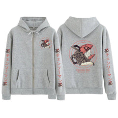MAOKEI - Chainsaw Man Standard Style Hoodie - 1005004689002319-Black-XS