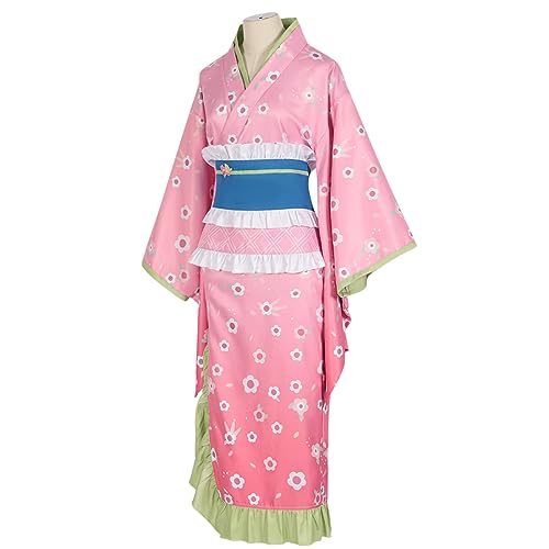 MAOKEI - Demon Slayer Full Mitsuri Cosplay Kimono - B0CFLKSRC9