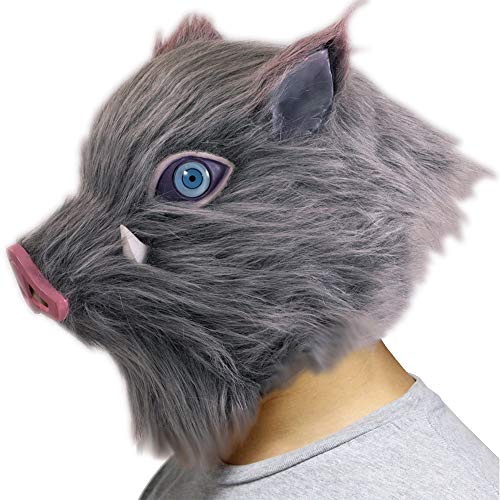MAOKEI - Demon Slayer Inosuke Rage Cosplay Inspired Mask - B07YV81F6S