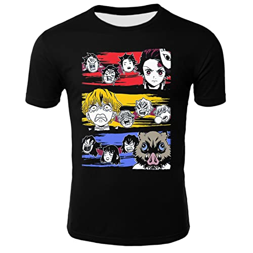 MAOKEI - Demon Slayer Men Grimace Shirt - B0C3HNW7TF