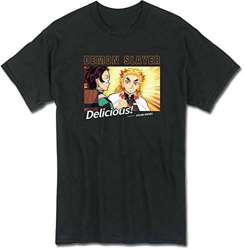 MAOKEI - Demon Slayer Rengoku Meet Tanjiro T-Shirt - B0BSN3778B-1