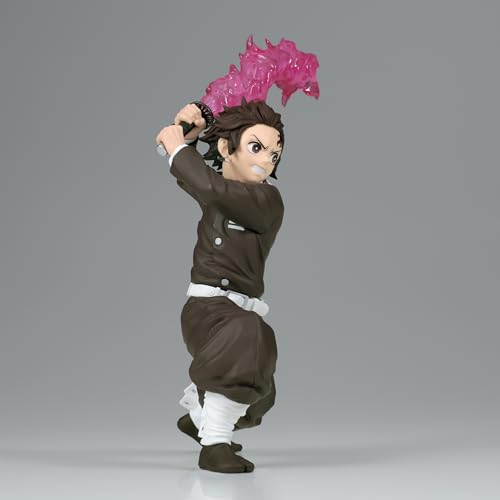 MAOKEI - Demon Slayer Tanjiro Kamado Fire Sword Attack Figure - B0CKY6VL32