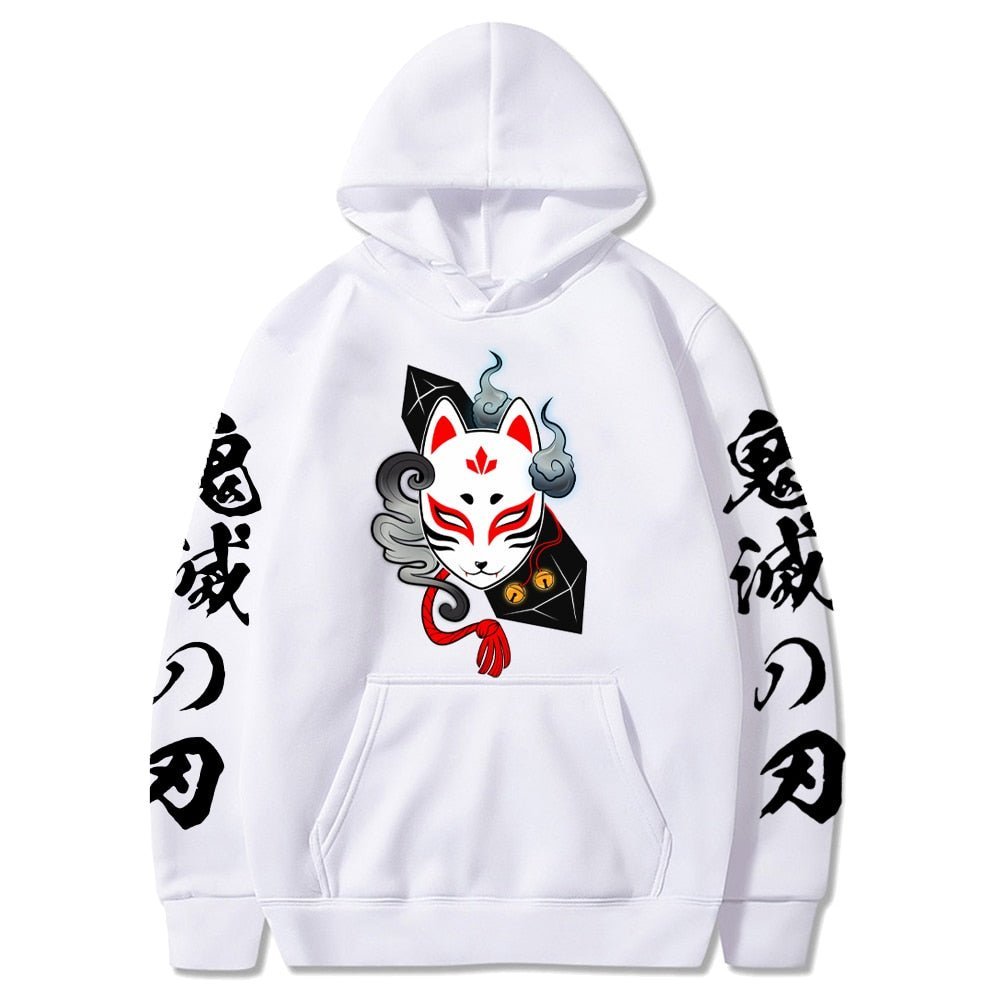 MAOKEI - Demon Slayer Tanjiro Mask Hoodie - 1005003648235539-black-XS
