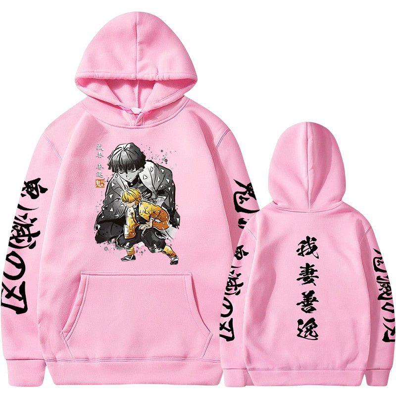 MAOKEI - Demon Slayer Zenitsu First Kata Hoodie - 1005005079266663-Black-S