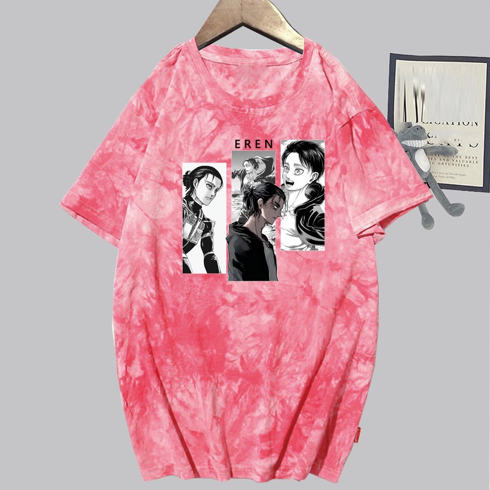 MAOKEI - Eren Fashion 3D T-shirt - 1005003187926679-Pink-XS