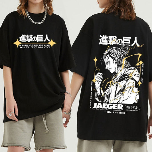 MAOKEI - Eren Jaeger New Style Fashion Shirt - 1005004292057899-Black-XS