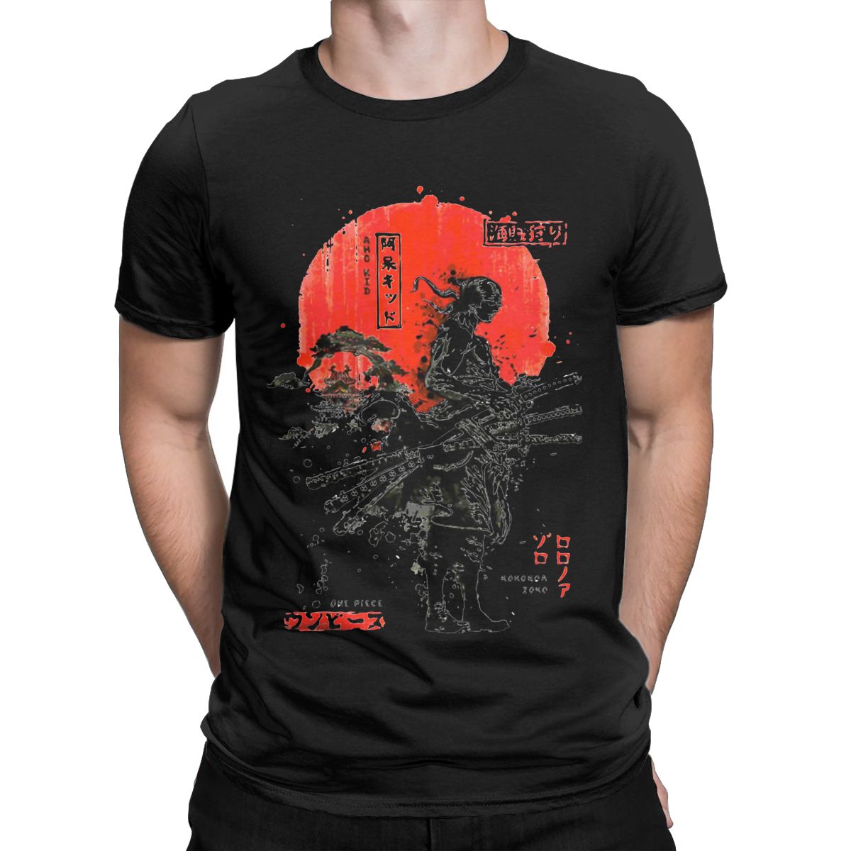 MAOKEI - Fashion Roronoa Zoro T-Shirt - 1005004069177890-Black-S
