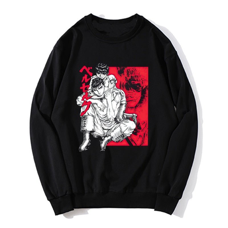 MAOKEI - Guts & Casca Sweatshirt - 1005004814879660-bkack-XS