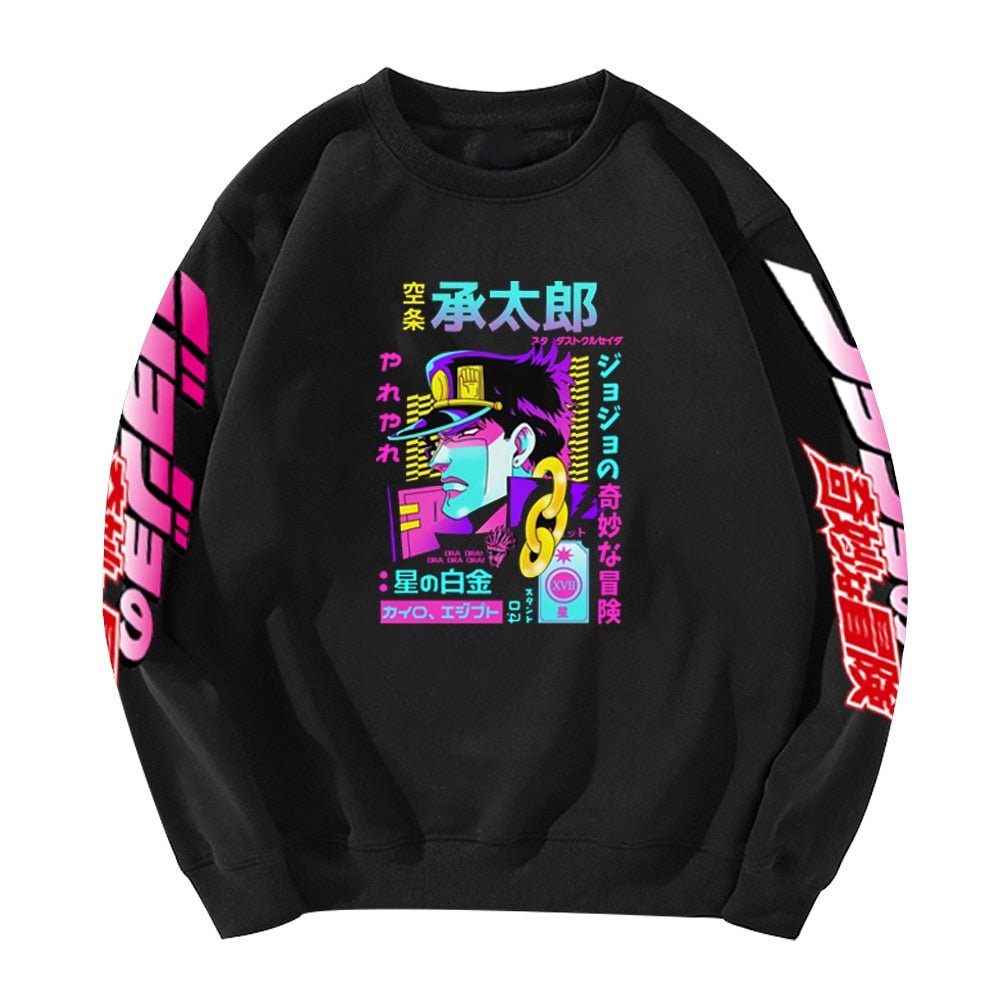 MAOKEI - JoJo Bizarre Jotaro Long Sleeve Hoodie - 1005003246724838-Black 1-XS