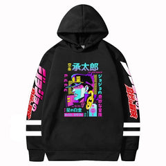MAOKEI - JoJo Bizarre Jotaro Long Sleeve Hoodie - 1005003246724838-Black 1-XS