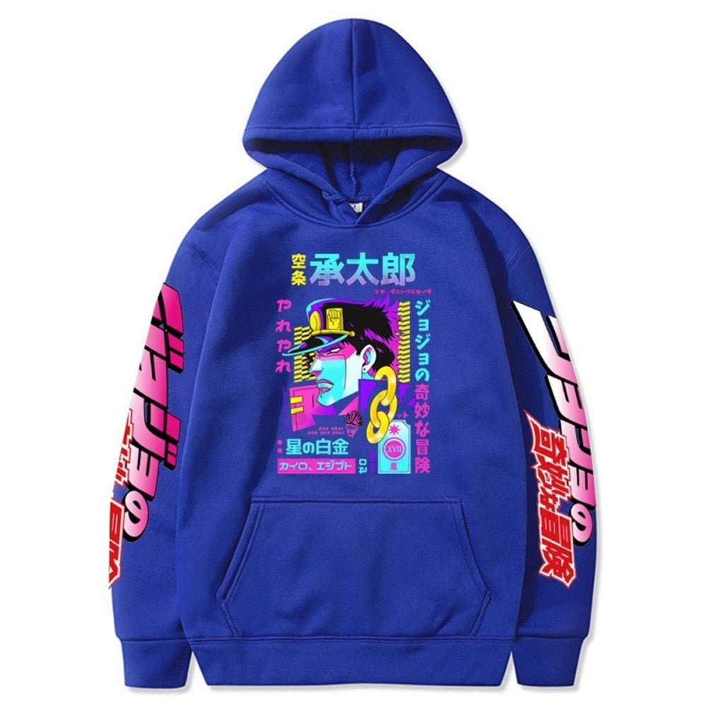 MAOKEI - JoJo Bizarre Jotaro Long Sleeve Hoodie - 1005003246724838-Black 1-XS