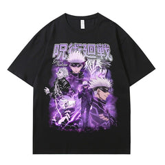 MAOKEI - Jujutsu Kaisen Gojo Satoru Status Change T-Shirt - 1005004686337290-H3114-black-XS