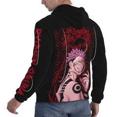 MAOKEI - Jujutsu Kaisen Ryomen Sukuna Epic Hoodie Style 1 - B0CJ395SBQ
