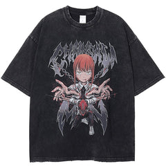 MAOKEI - Makima Denji Control T-Shirt - 1005005065330545-black-M