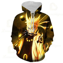 MAOKEI - Naruto Kurama Mode New Style Hoodie - 1005004222697558-OHHD-B-XXS Adult (35-40kg)