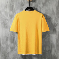 MAOKEI - Naruto Shippuden 2022 Summer Top Graphic T Shirts - 1005002617718708-Yellow T Shirt Men-Asian-S