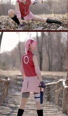 MAOKEI - Naruto Shippuden Full Official Sakura Cosplay Costume - B0C4D5N1BW