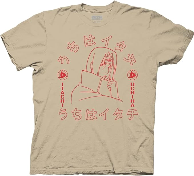 MAOKEI - Naruto Shippuden Itachi Uchiha Sharingan Kanji Shirt - B0B338V6CK-7