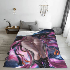 MAOKEI - Nezuko Blanket Flannel Super Soft & Warm - 1005003683906473-Poster Blanket-100x125cm