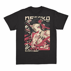MAOKEI - Nezuko Face & Mask T-shirt - B0BKPFFKWV