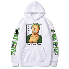 MAOKEI - One Piece Zoro Simple Style Hoodie - 1005003334021829-Black-XS
