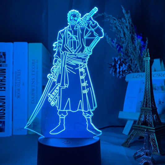 MAOKEI - One Pieces Zoro Armed 3D LED - 1005005028424226-04-7 color No remote