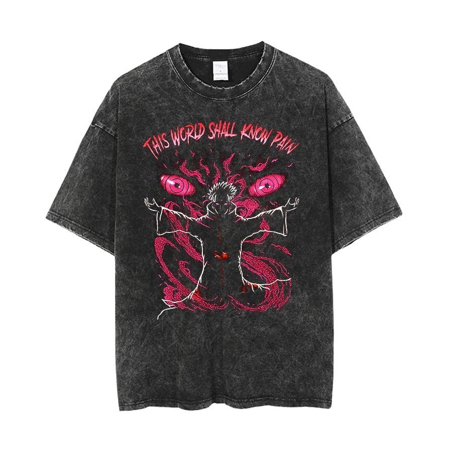 MAOKEI - Pain Best Attack Vintage 3D Shirt - 1005004843538552-black-M