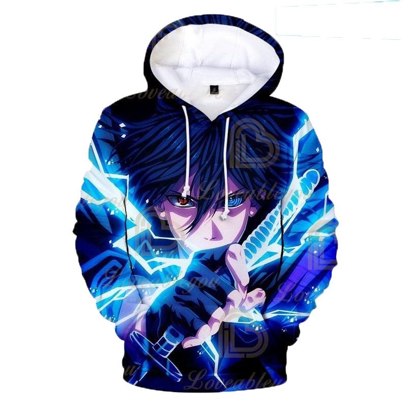 MAOKEI - Sasuke Rinnengan Lightning Hoodie - 1005004222697558-OHHD-XXS Adult (35-40kg)