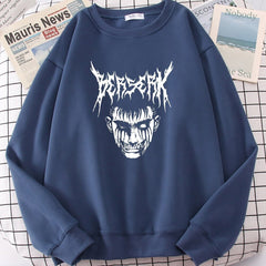 MAOKEI - Terrifying Devil Berserk SweatShirt - 1005004536732049-Beige-S-China
