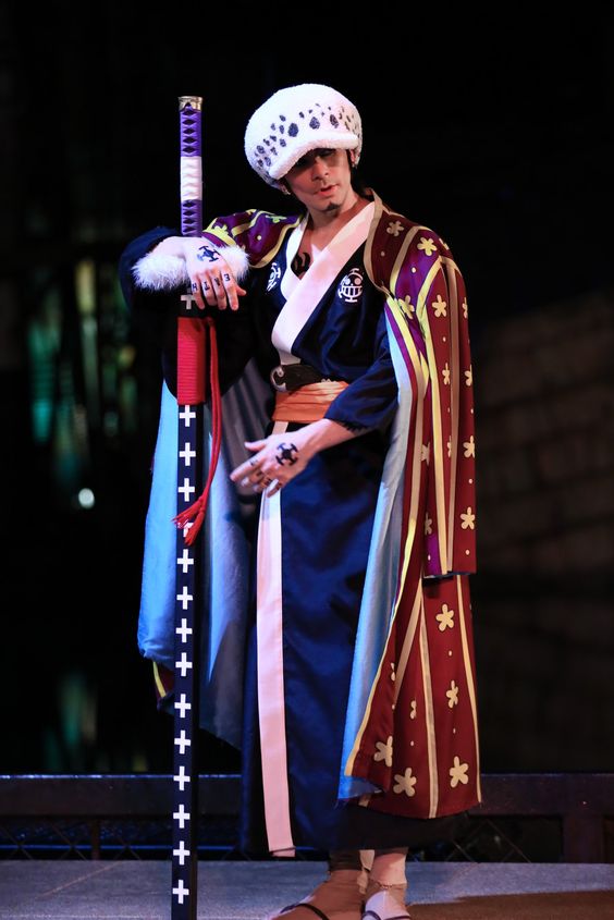 MAOKEI - Trafalgar Law Wano Style 1 Cosplay Costume - B0B7DJXT8H