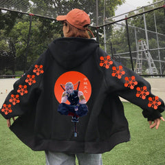 MAOKEI - Uzui Tengen Style Hoodie - 1005003962239864-Black-XS